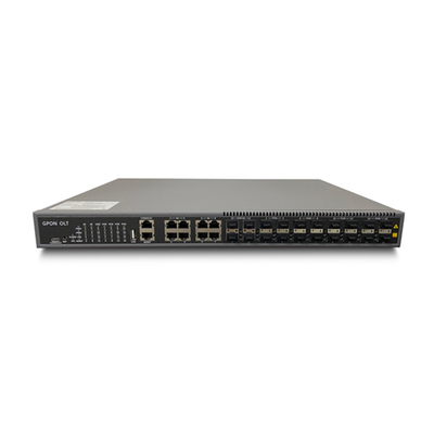 OS-GP16W GPON OLT 8PON Gestion NMS/CLI/Web avec port de liaison montante 4*10GE,alimentation CA/CC,puce Broadcom ZTE,Fiberhome,Huawei fournisseur