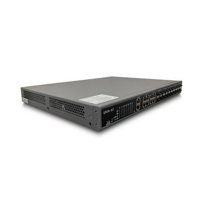 OS-GP16W GPON OLT 8PON Gestion NMS/CLI/Web avec port de liaison montante 4*10GE,alimentation CA/CC,puce Broadcom ZTE,Fiberhome,Huawei fournisseur