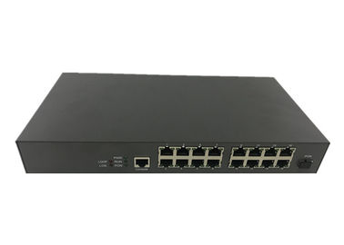 OS-EU16F Mode unique Noir 16 Ports GEPON MDU ONU, accès à plusieurs ménages EPON ONU pour la puce FTTX Realtek fournisseur