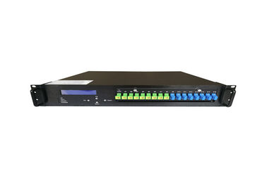 Amplificateur optique EDFA 8 ports 19 dBm 1550nm avec WDM connecté à l'OLT et facile à gérer, économique fournisseur