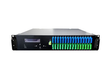 32 ports 19 dBm 1550nm Amplificateur optique EDFA avec connexion WDM à OLT et facile à gérer rentable fournisseur
