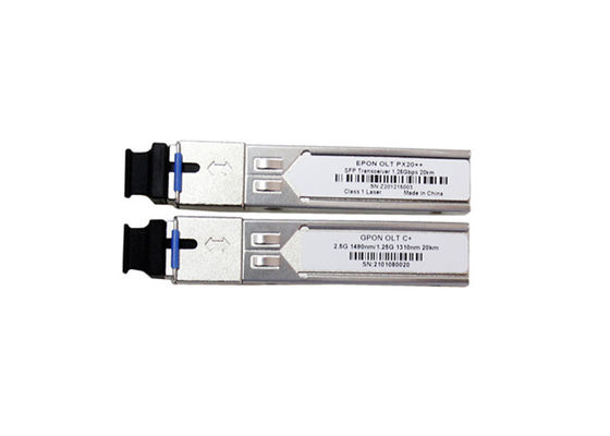 Module SFP OLT GPON Classe C+ 20km TX 1490nm 2.488Gbps RX 1310nm 1.244Gbps compatible Huawei ZTE Fiberhome fournisseur