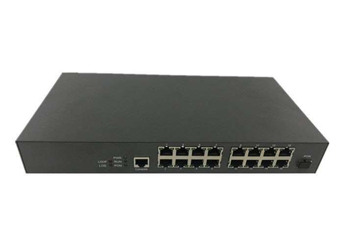 OS-EU16F Mode unique Noir 16 Ports GEPON MDU ONU, accès à plusieurs ménages EPON ONU pour la puce FTTX Realtek fournisseur