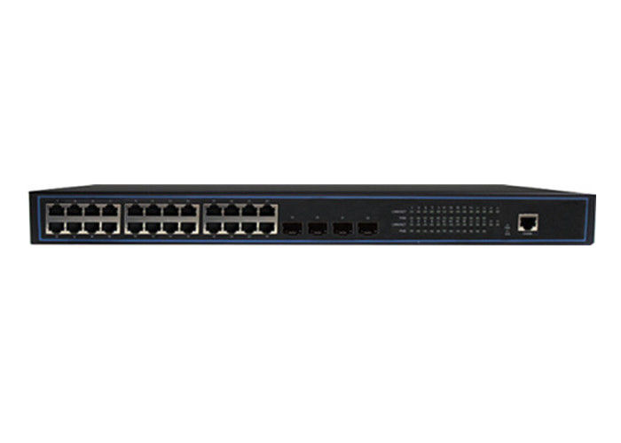 Le système d'exploitation de l'OS-SW24PC 24GE POE PORT est équipé d'un commutateur de classe opérateur pour la gestion FTTB/FTTO NMS/CLI/Telnet. fournisseur