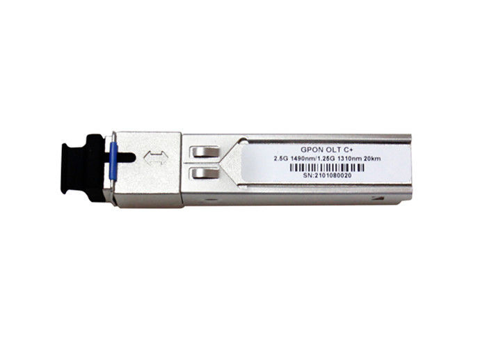Module SFP OLT GPON Classe C+ 20km TX 1490nm 2.488Gbps RX 1310nm 1.244Gbps compatible Huawei ZTE Fiberhome fournisseur